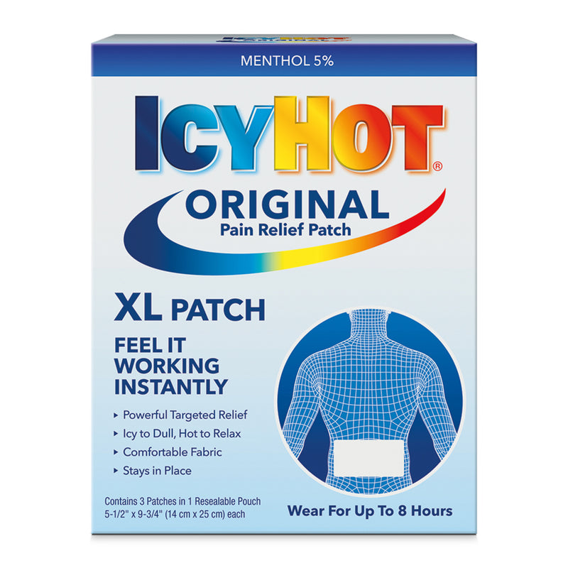 IcyHot Original Arm, Neck & Leg Patch 8cm x 12cm  5pk