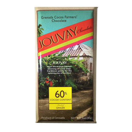 Jouvay Chocolate 60% Ginger 3oz