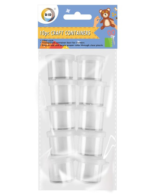 DID Craft Containers 10pc