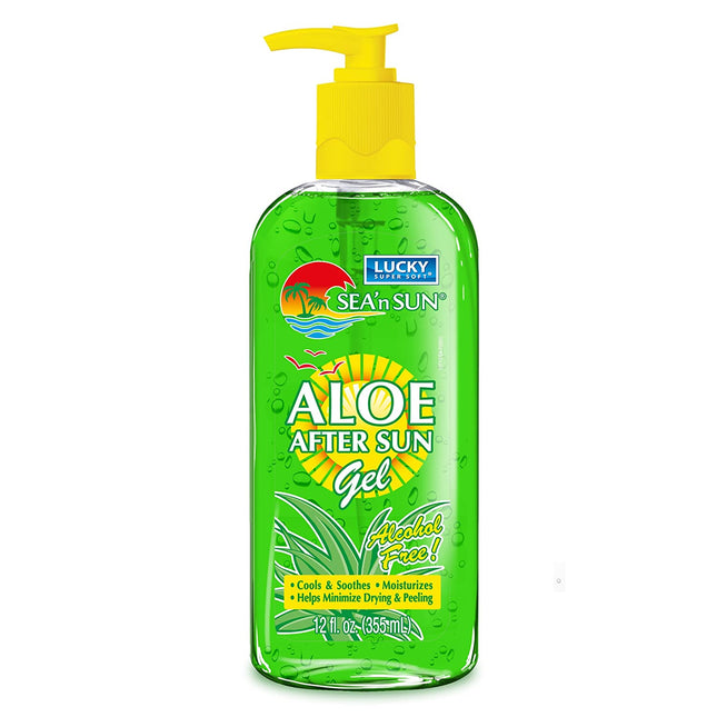 Lucky Aloe After Sun Gel Alcohol Free 12oz