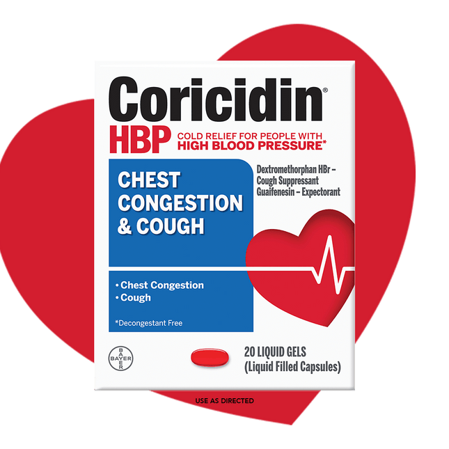 Coricidin HBP Chest Congestion & Cough 20's