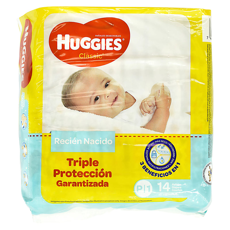 Huggies Classic Reg Small 14's