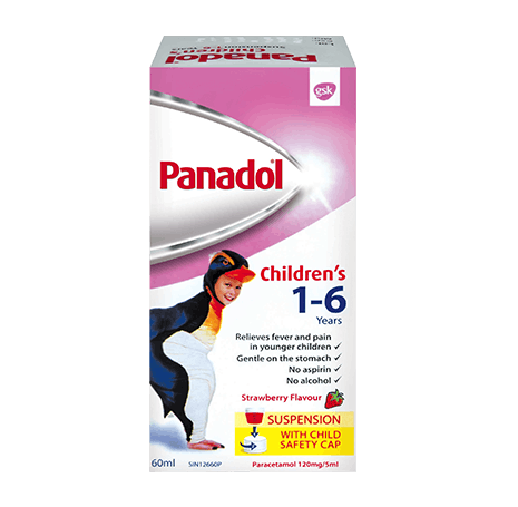 Panadol Children 2+ Raspberry Syrup 60ml