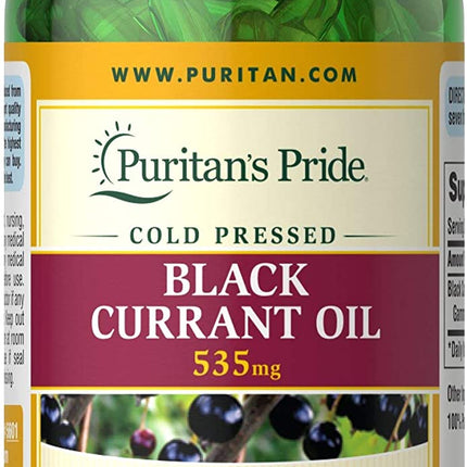 Puritan's Pride Black Currant Oil 535mg Softgels 100's