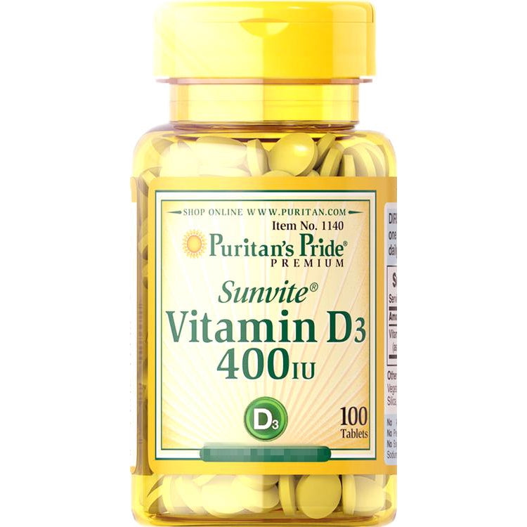 Puritan's Pride Vitamin D3 10mcg/400IU Tablets 100s