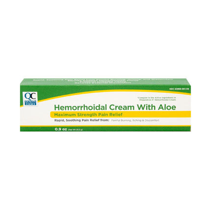 QC Hemmorrhoidal Cream with ALoe 0.9oz
