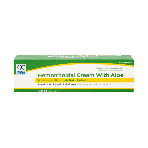 QC Hemmorrhoidal Cream with ALoe 0.9oz