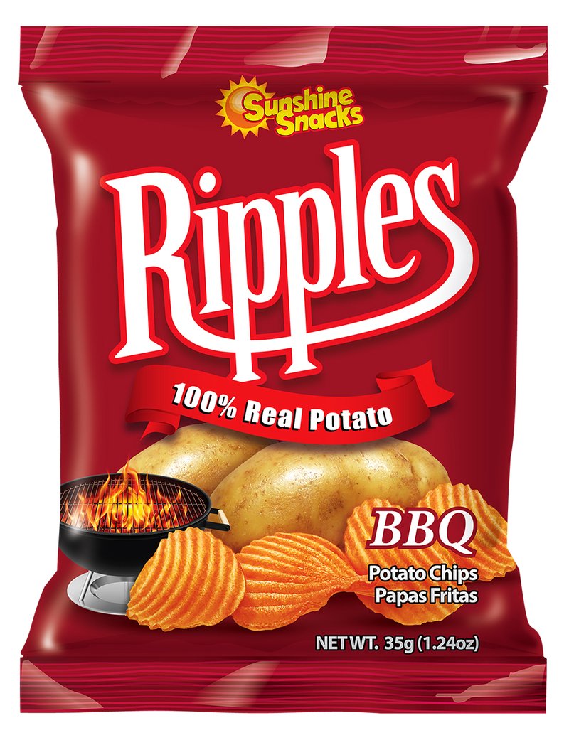 Ripples BBQ Potato Chips 35g