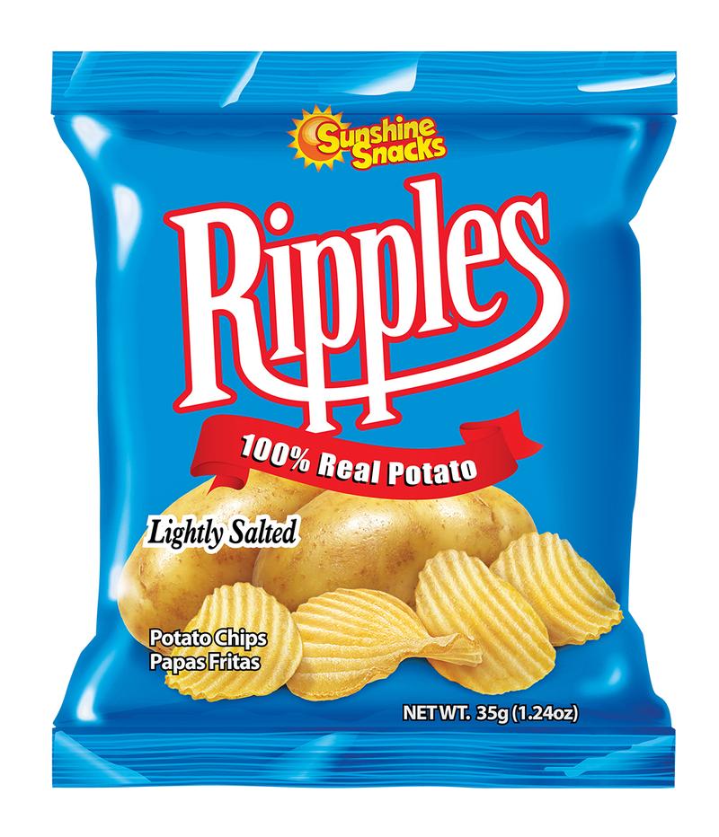 Sunshine Snacks Ripples Original Potato Chips 27g