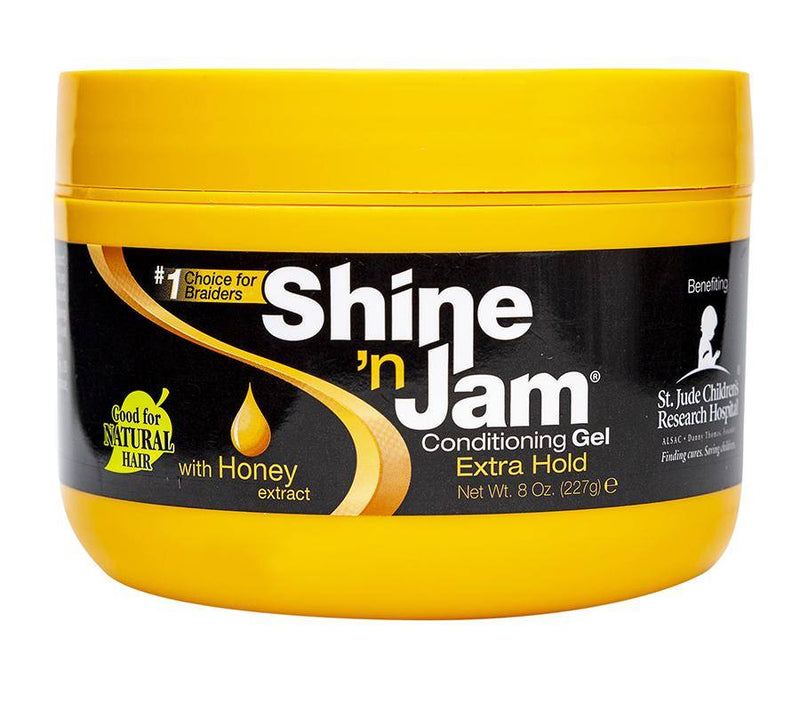 Ampro Shine N' Jam Cond. Gel Honey Extra Hold 8oz