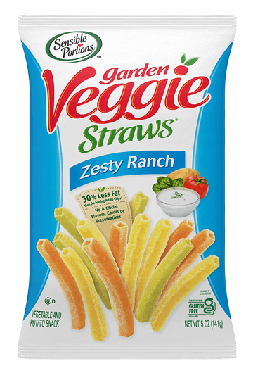 Sensible Portions Veggie Straws Zesty Ranch 1oz