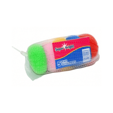 Super Bright Pan Scourers 5's