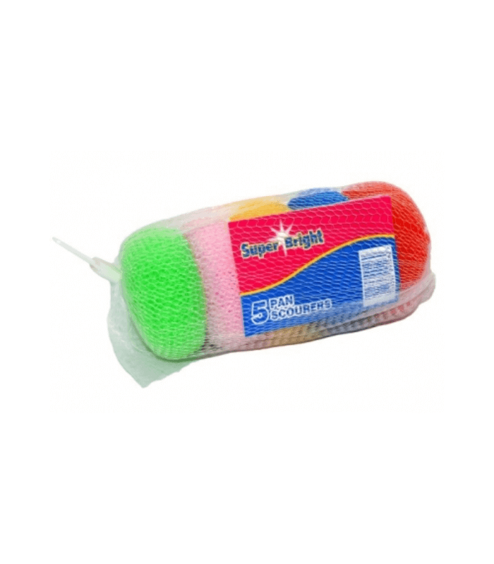 Super Bright Pan Scourers 5's