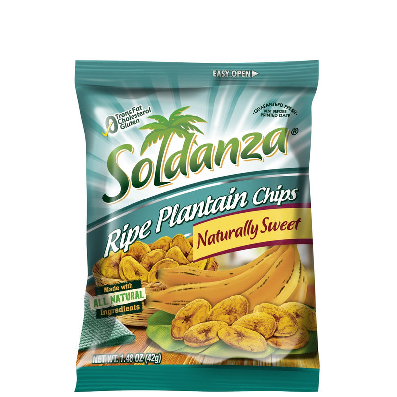 Soldanza Ripe Plantain Chip Naturally Sweet 42g