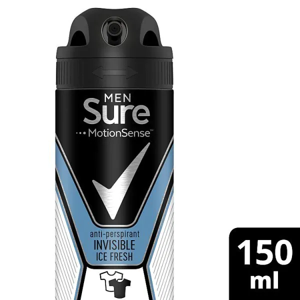 Sure Spray Men Invisible Ice Fresh 150ml