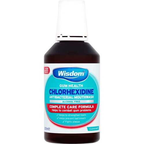 Wisdom Chlorhexidine Mouthwash F/Mint 300ml