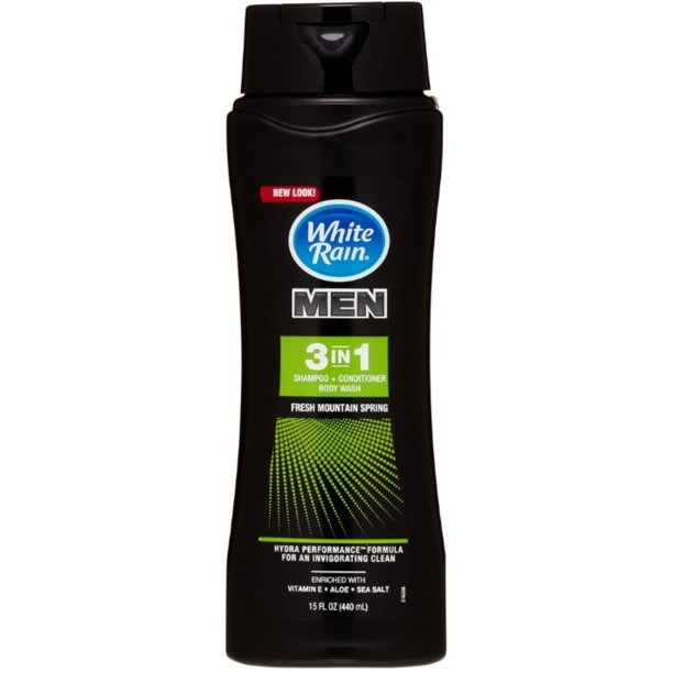 White Rain 3-In-1 Body Wash Men FRSH/MT/SPR 15oz