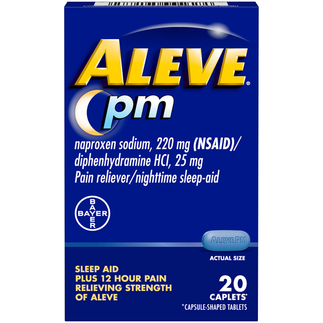 Aleve PM Sleep Aid 220mg 20 Caplets