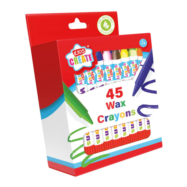 Kids Create Wax Crayons 45pc