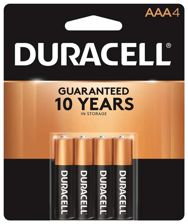 Duracell Plus Batteries AAA  4pk