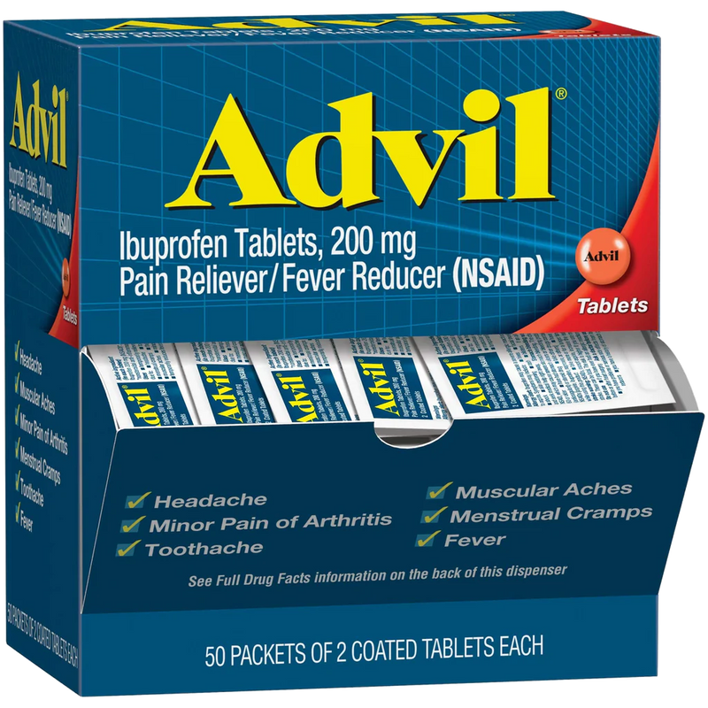 Advil 200mg Tabs 50pk / 2's