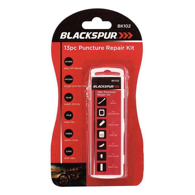 Blackspur Puncture Repair Kit 13pc