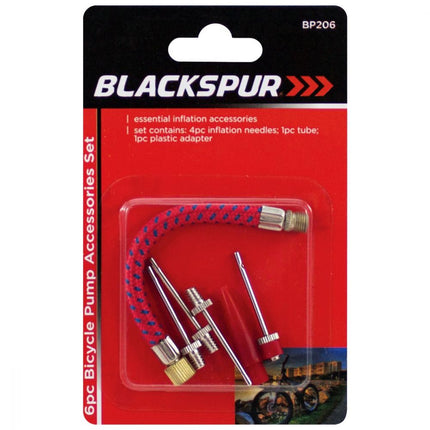 Blackspur 6pc Bicycle Pump Accessories Set