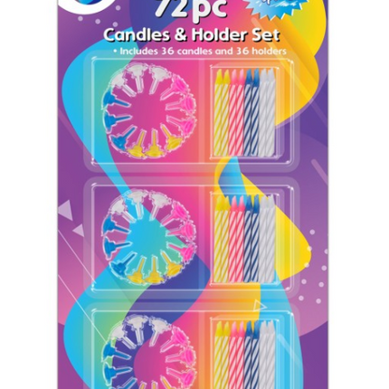 DID Candles & Holders Set 72pc