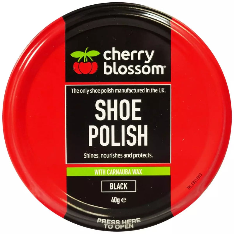 Cherry Blossom Shoe Polish Black 40g