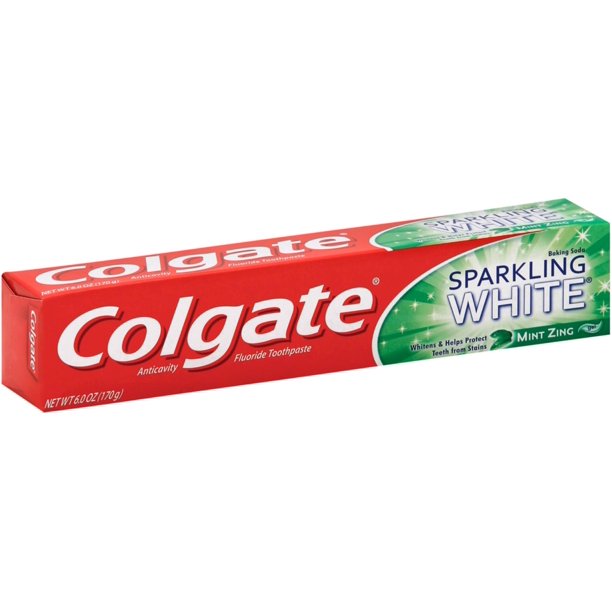 Colgate Sparkling White Mint Zing bak/Soda 6.0oz