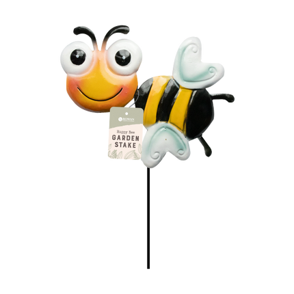 Rowan Happy Bee Metal Garden Stake