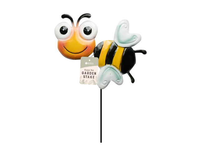 Rowan Happy Bee Metal Garden Stake
