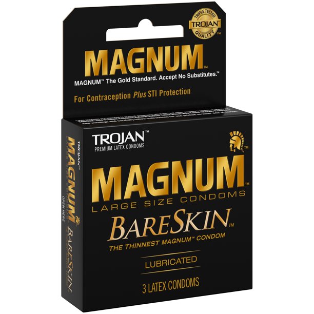 Trojan Magnum Bareskin Latex 3pk Condoms