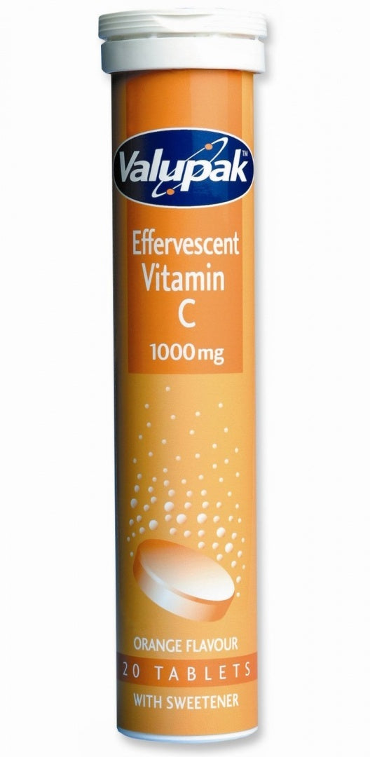 Valupak Vitamin C 1000mg Effervescents 20s Tabs