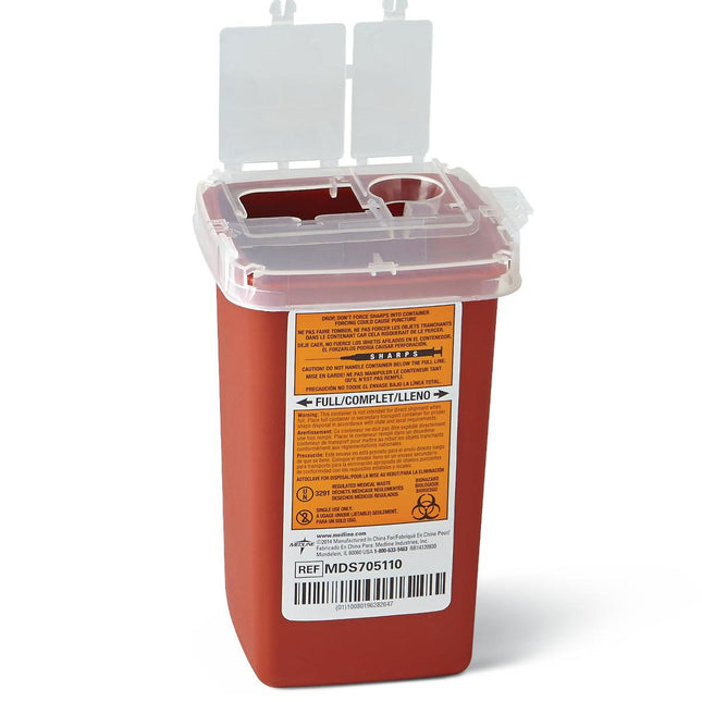 Medline Phlebotomy Sharps Containers 1Quart