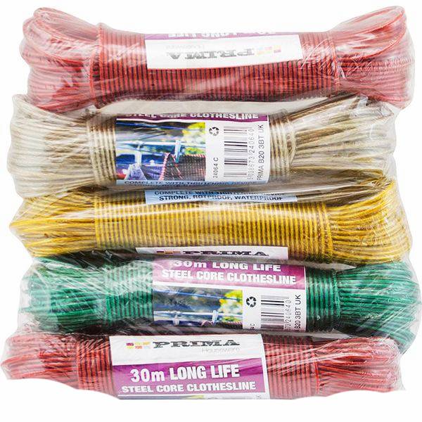 Prima Steel Core Clothes Line 30m