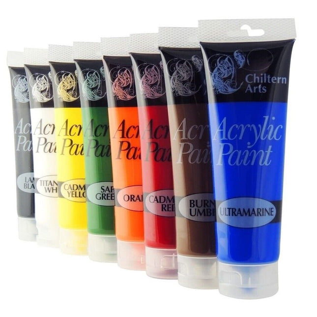 Chiltern Arts Acrylic Tube Paint 120ml - Cadmium Red