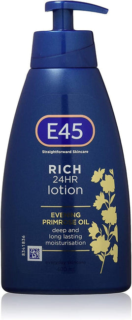 E45 Rich 24hr Lotion Evening Primrose 400ml