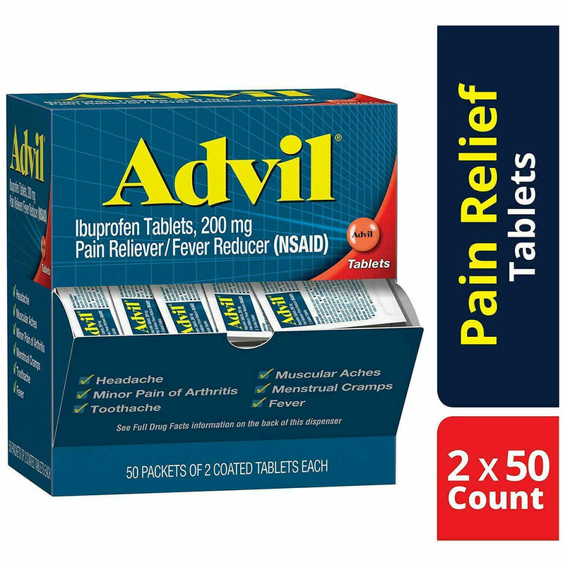 Advil 200mg Tabs 50pk / 2's