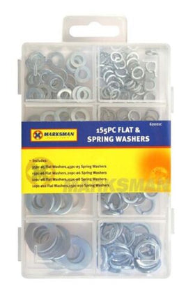 Marksman 155pc Flat & Spring Washers