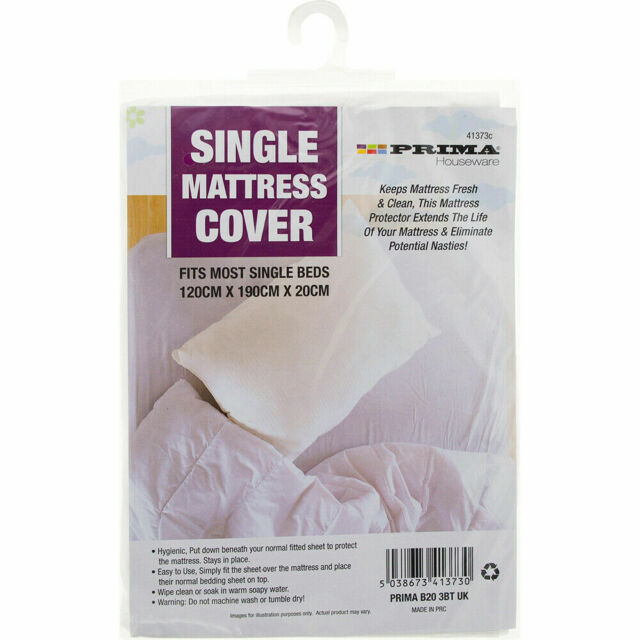 Prima Single Mattress Cover 120cm x 190cm x 20cm
