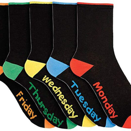 Men Day Of The Week Socks 5pk