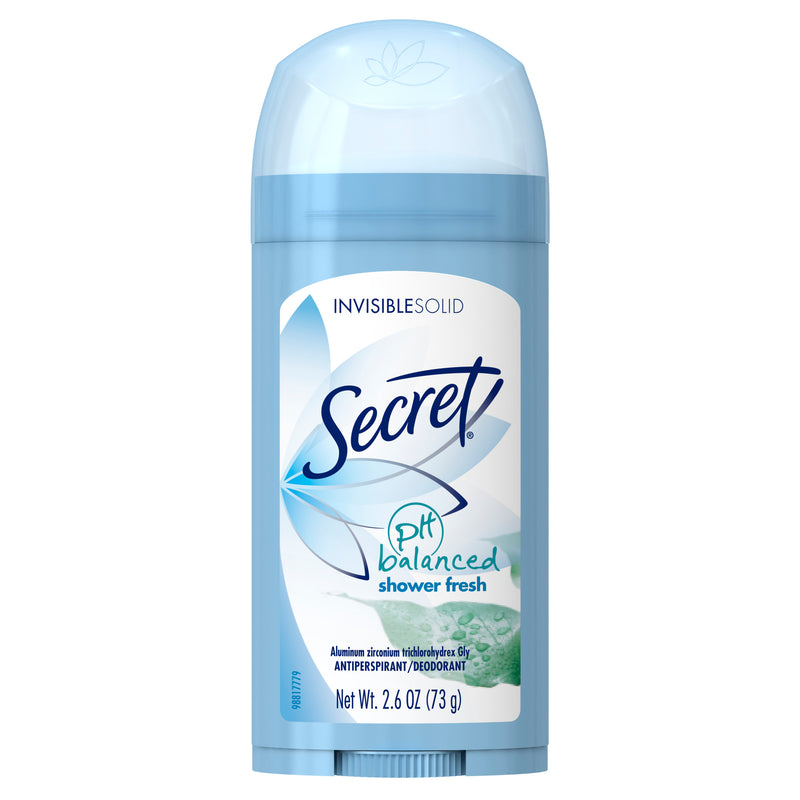 Secret Invisble Solid A/P Deod. Shower Fresh 2.6oz Twin Pk (Single)