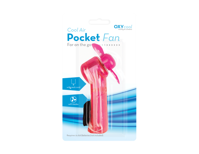 Oxycool Pocket Fan with Neck Cord