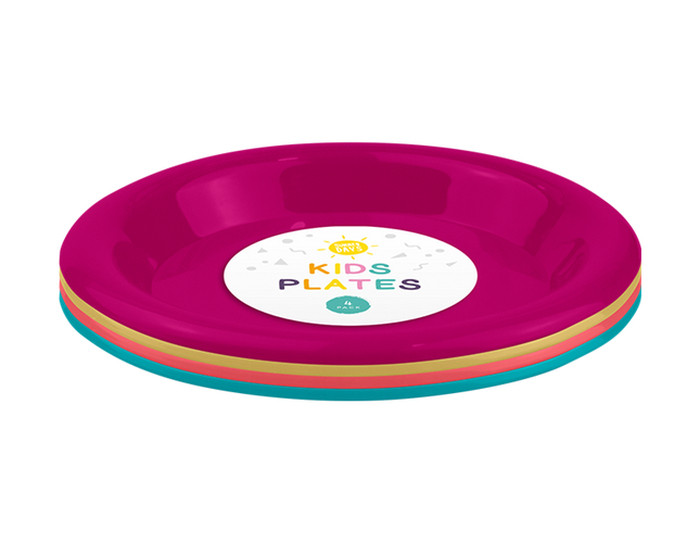 Summer Days Kids Plates 4pack
