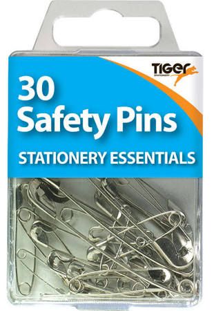 Tiger safety Pins 30pk