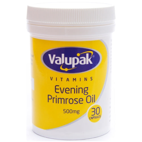 Valupak Evening Primrose Oil 500mg Caps 30s